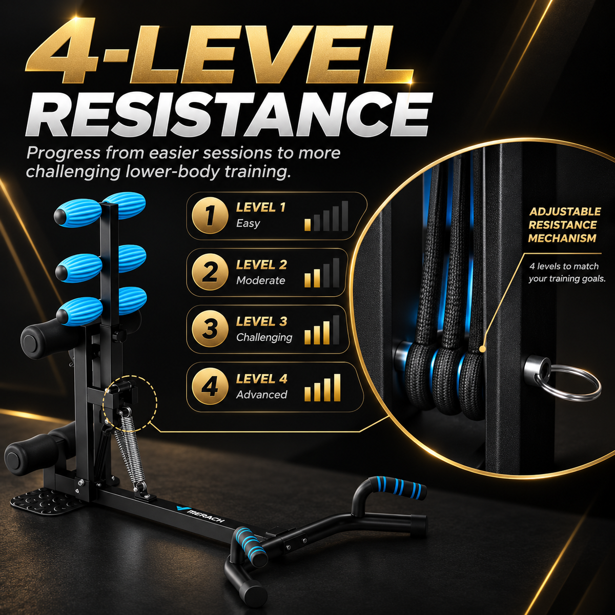 3-in-1 Ultimate Deep Squat & Glute Machine